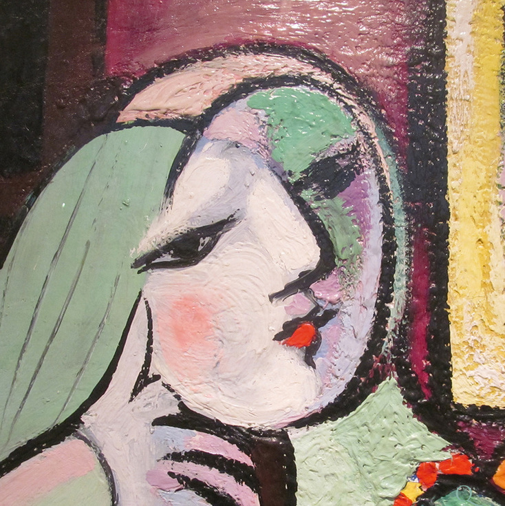 Woman with Book (detail) by Pablo Picasso | Lone Quixote 