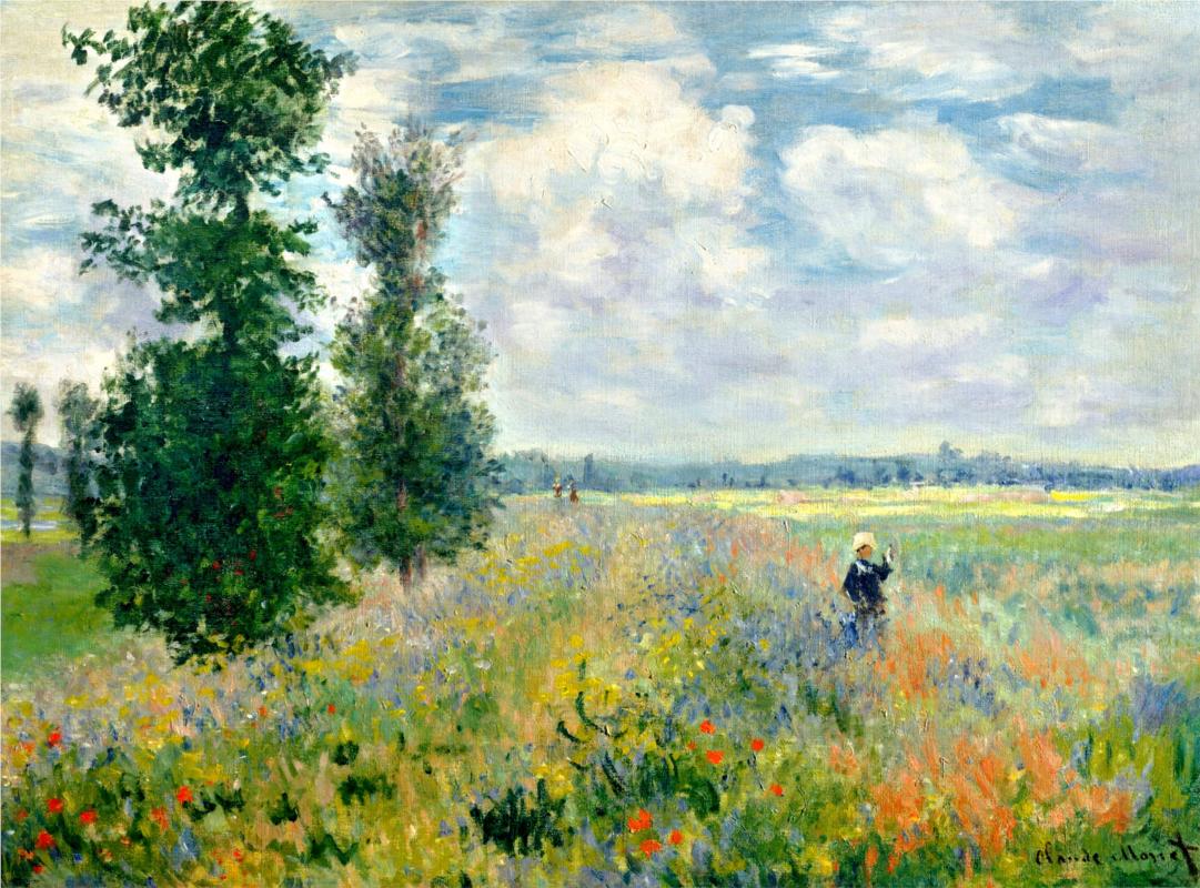 Poppy Field, Argenteuil by Claude Monet