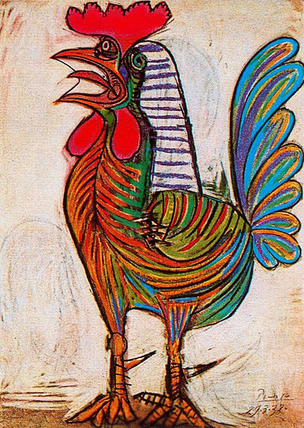 A Rooster by Pablo Picasso | Lone Quixote