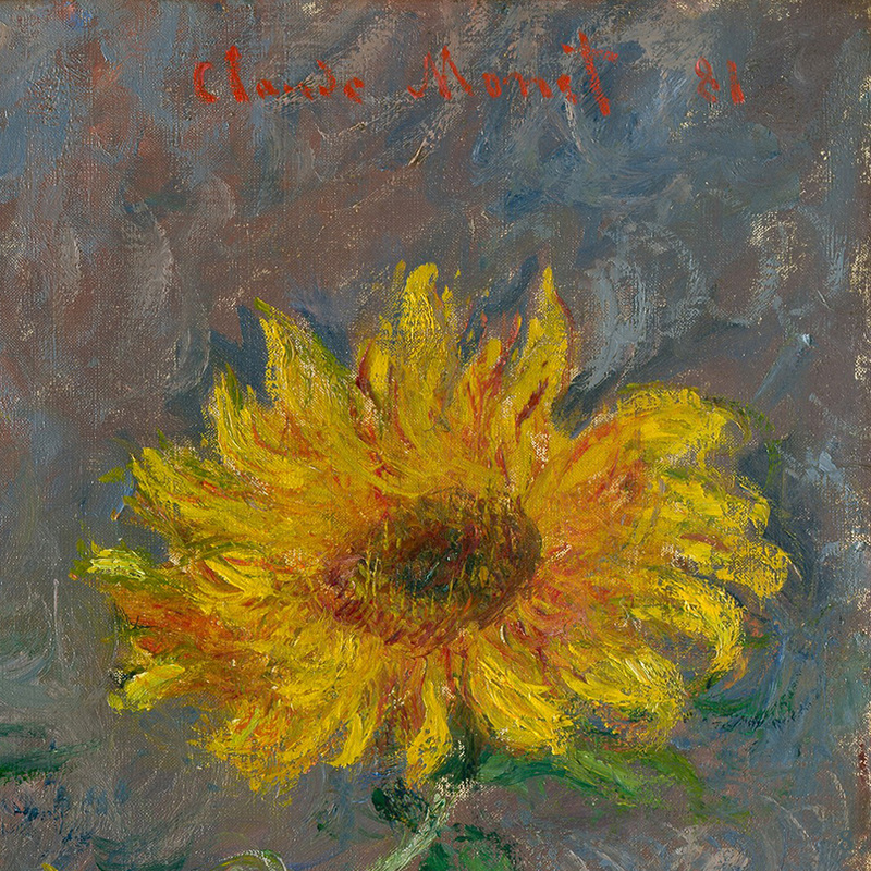​Bouquet of Sunflowers (detail) by Claude Monet | Lone Quixote