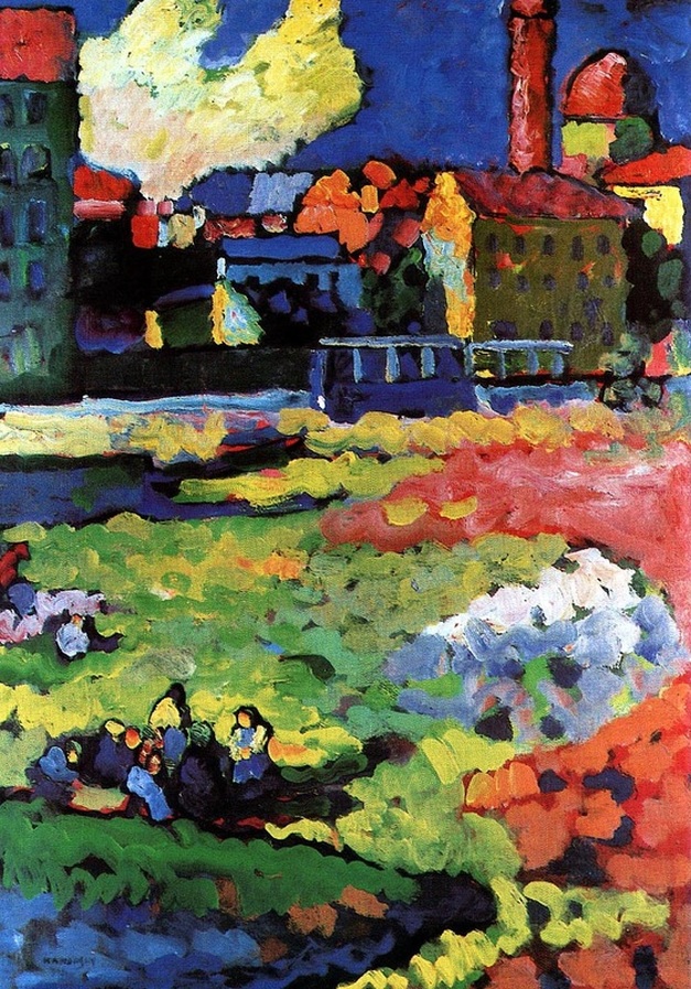 Munich-Schwabing with the Church of St. Ursula by Wassily Kandinsky