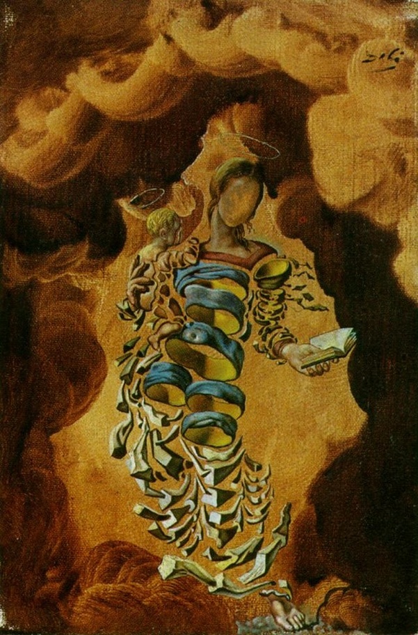 Madonna in Particles by Salvador Dali