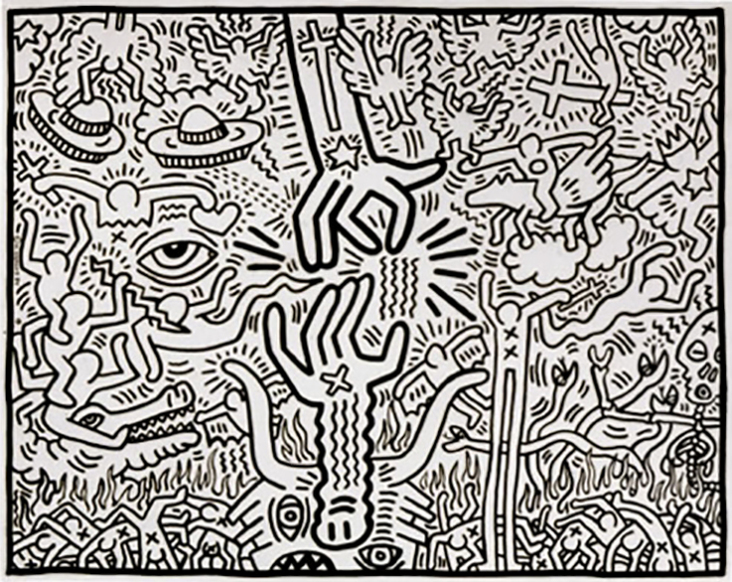 The Marriage of Heaven and Hell by Keith Haring