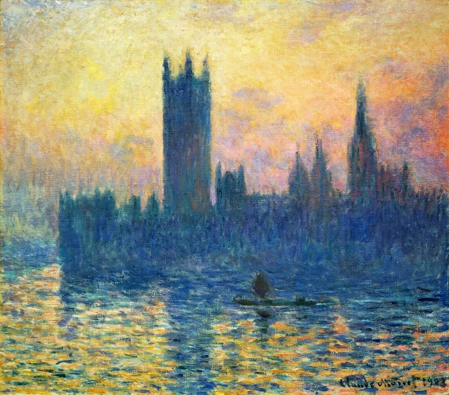 Houses of Parliament in Winter by Claude Monet