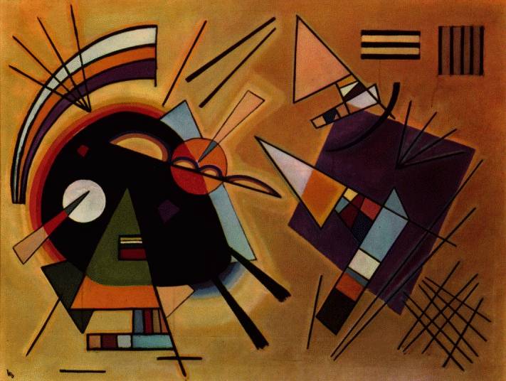 Black and Violet by Wassily Kandinsky