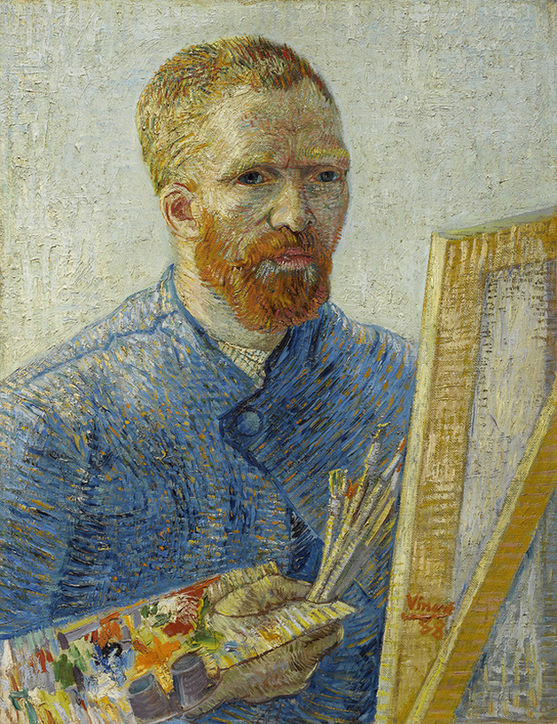​Self Portrait as a Painter by Vincent van Gogh