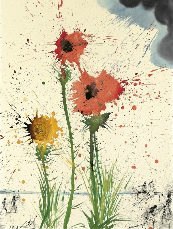Explosive Spring by Salvador Dali