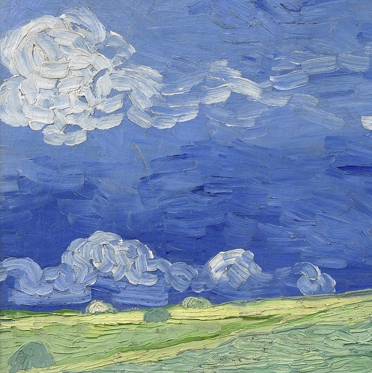 Wheatfield under Thunder Clouds (detail) by Vincent van Gogh | Lone Quixote