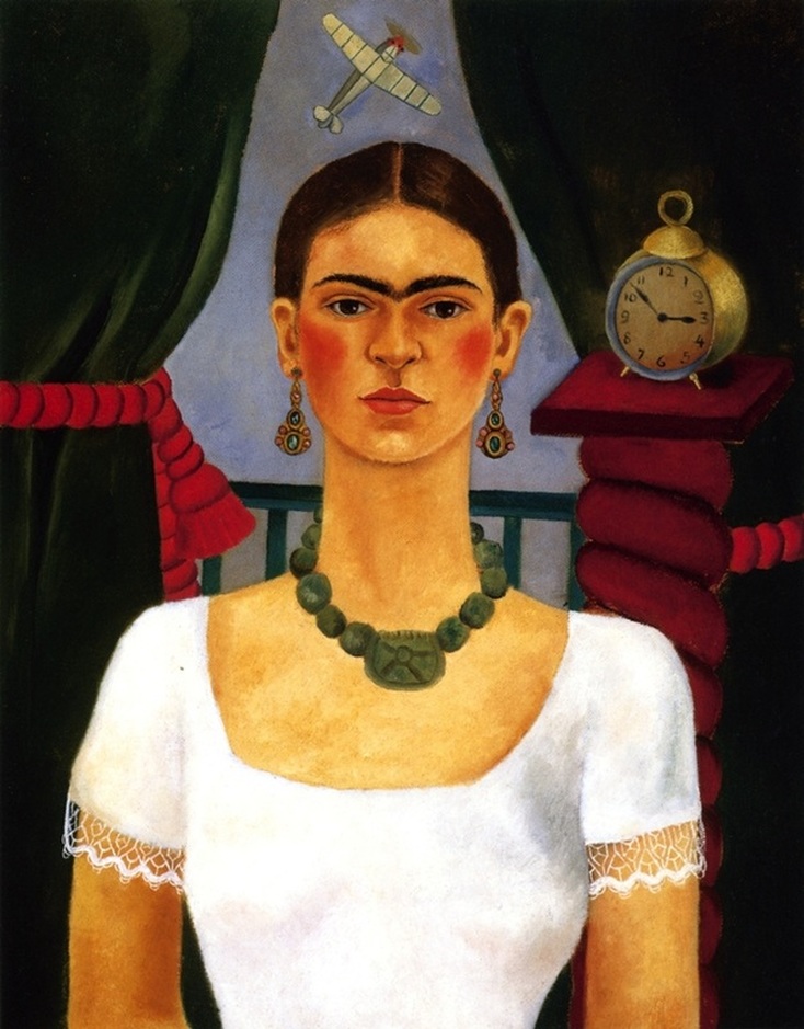 Self Portrait - Time Flies by Frida Kahlo | Lone Quixote