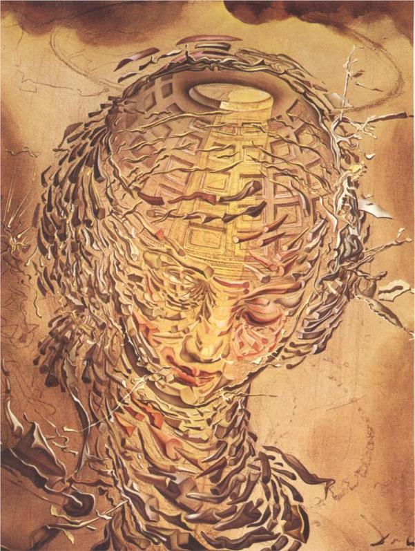 Raphaelesque Head Exploding by Salvador Dali