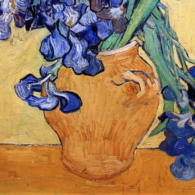 Still Life with Irises (detail) by Vincent van Gogh | Lone Quixote