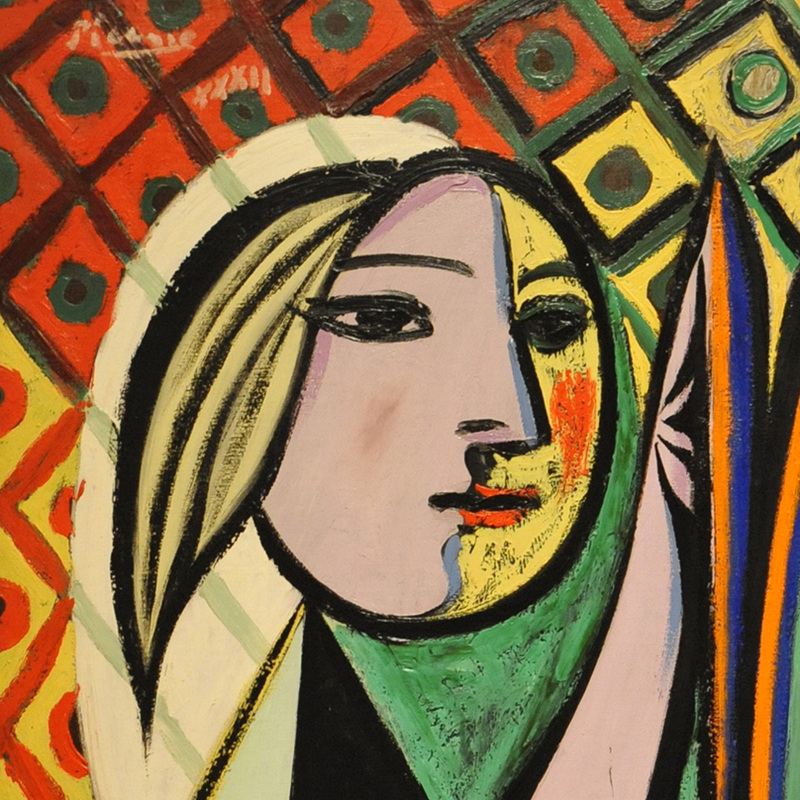 Girl before a Mirror (detail) by Pablo Picasso | Lone Quixote 