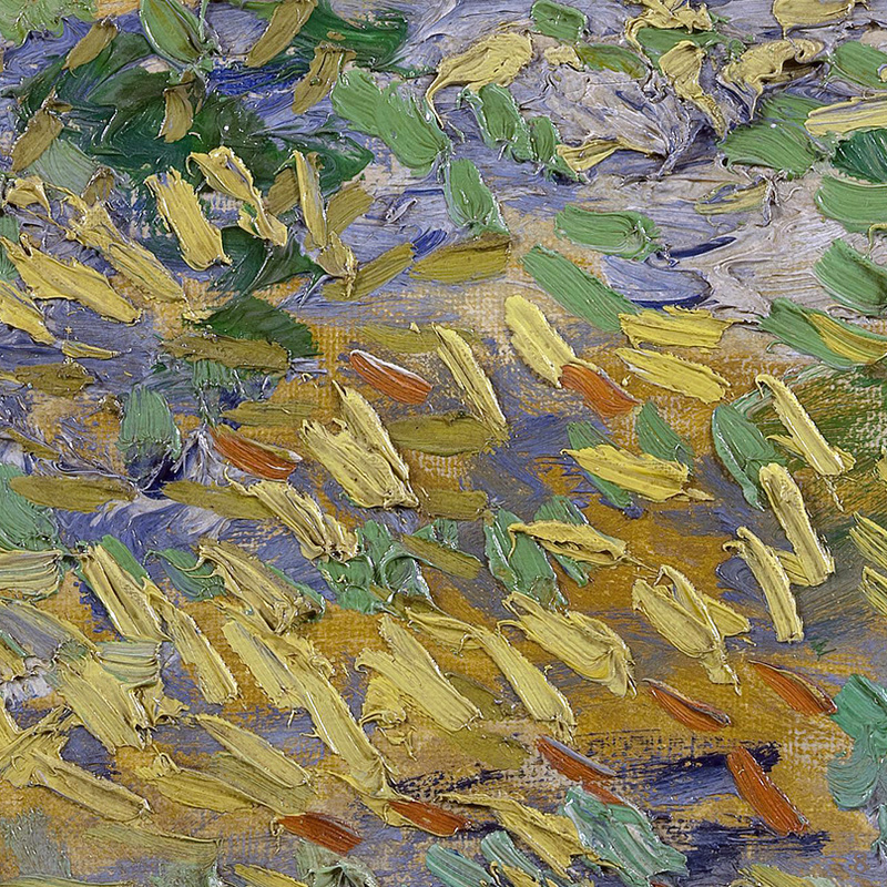 Wheatfield (detail) by Vincent van Gogh | Lone Quixote