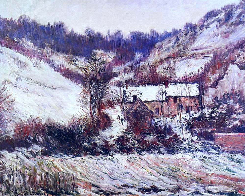 Snow Effect at Falaise by Claude Monet | Lone Quixote