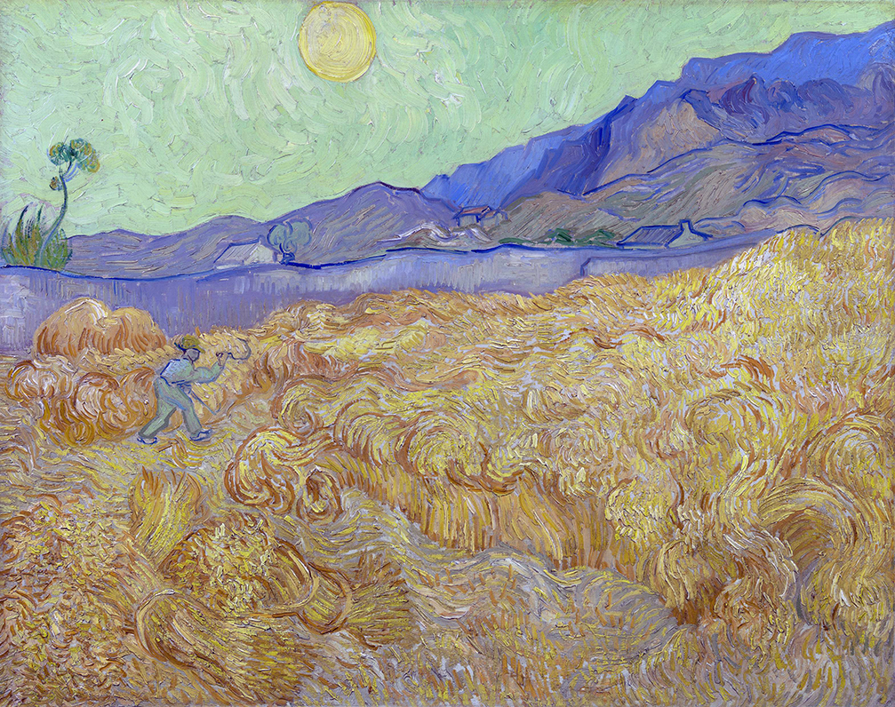 Wheatfield with a Reaper by Vincent van Gogh