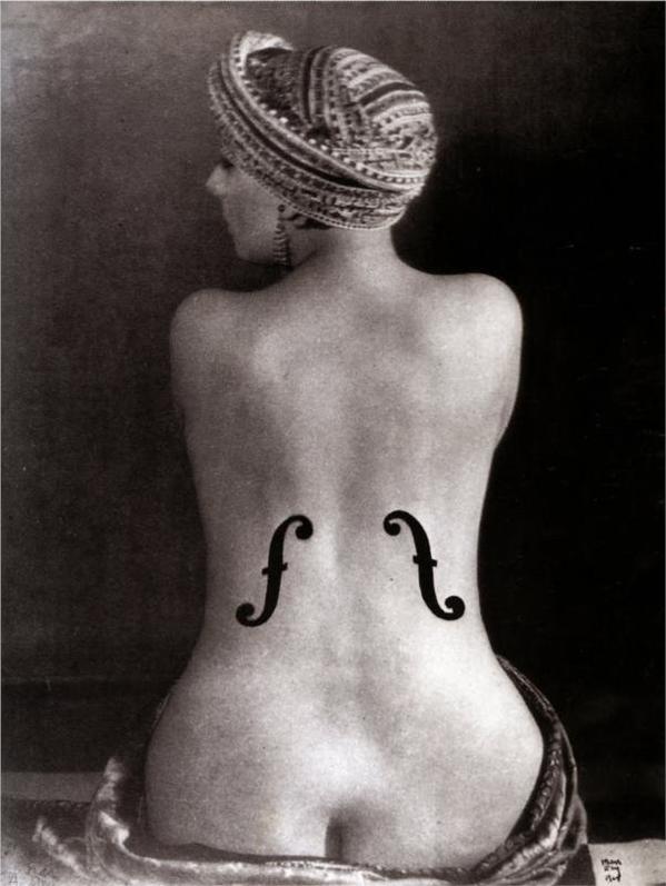 Ingre’s Violin by Man Ray