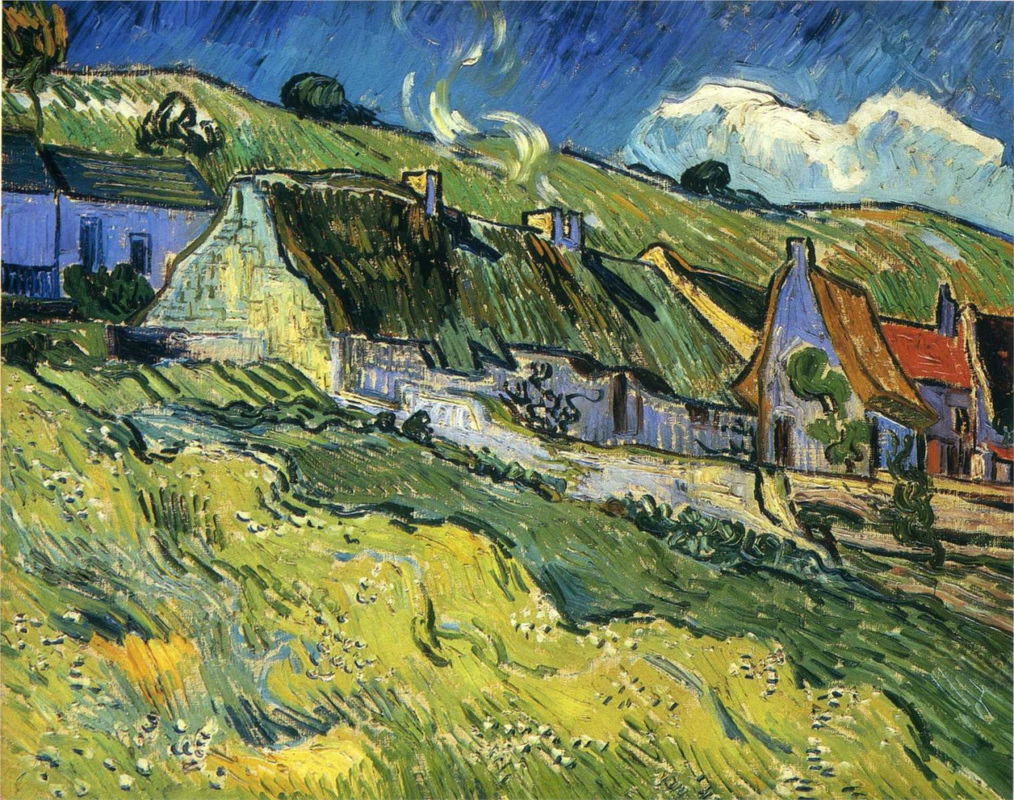 A Group of Cottages by Vincent van Gogh