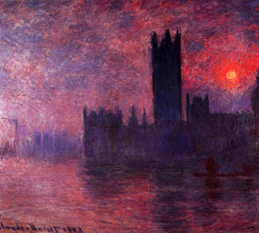 Houses of Parliament at Sunset by Claude Monet