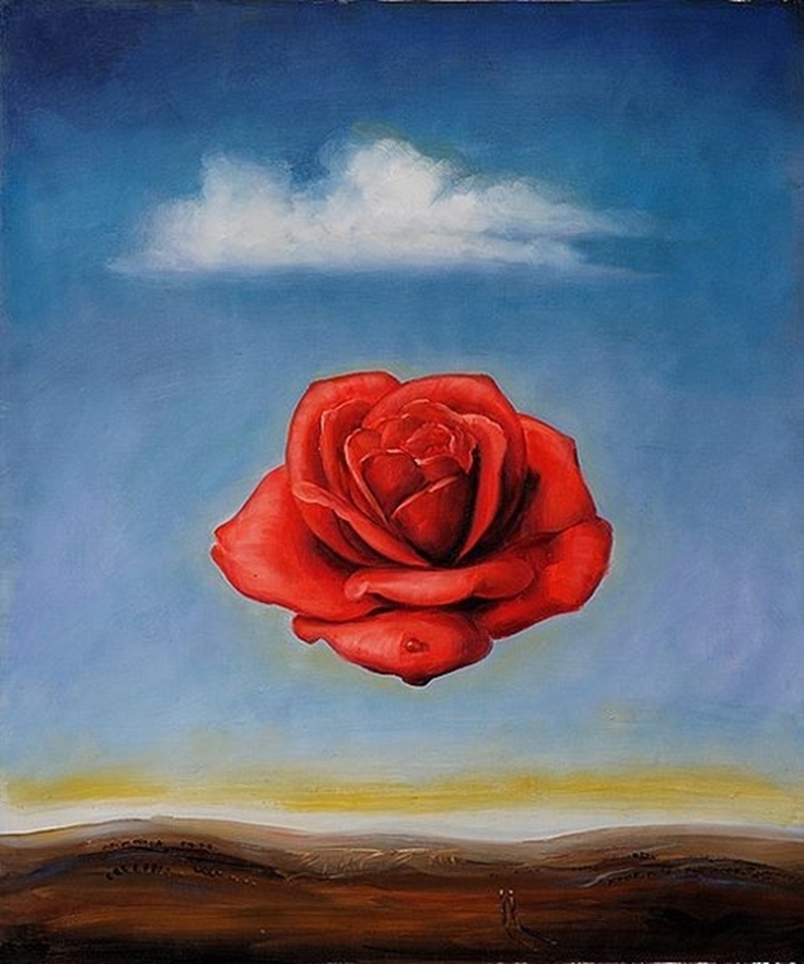 Meditative Rose by Salvador Dali