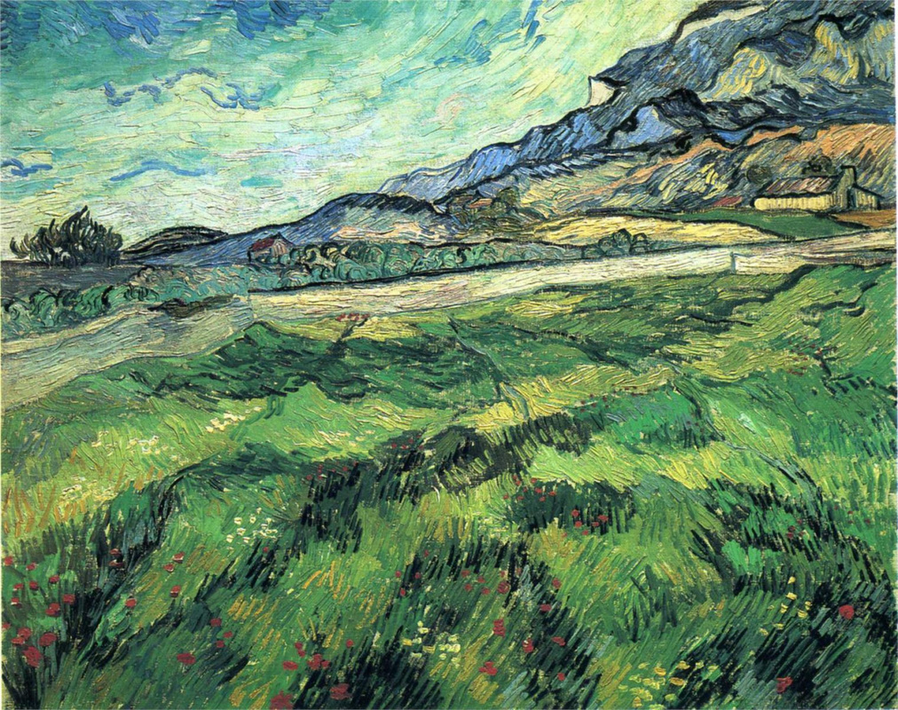 The Green Wheatfield behind the Asylum by Vincent van Gogh | Lone Quixote