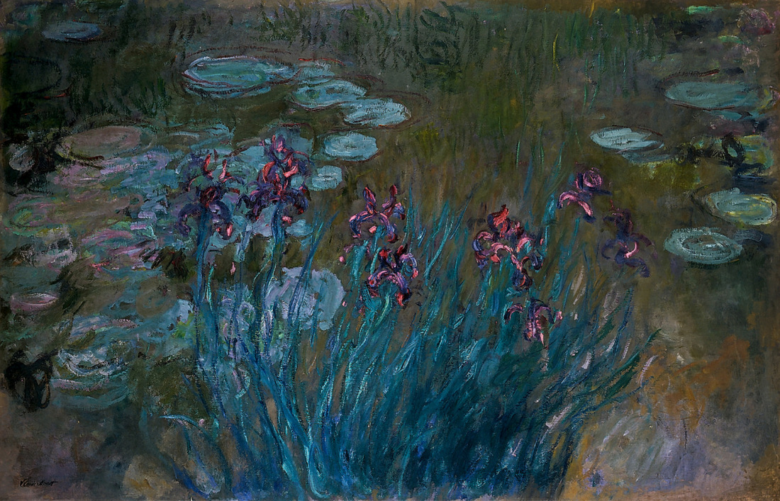 Irises and Water Lilies by Claude Monet | Lone Quixote | 
