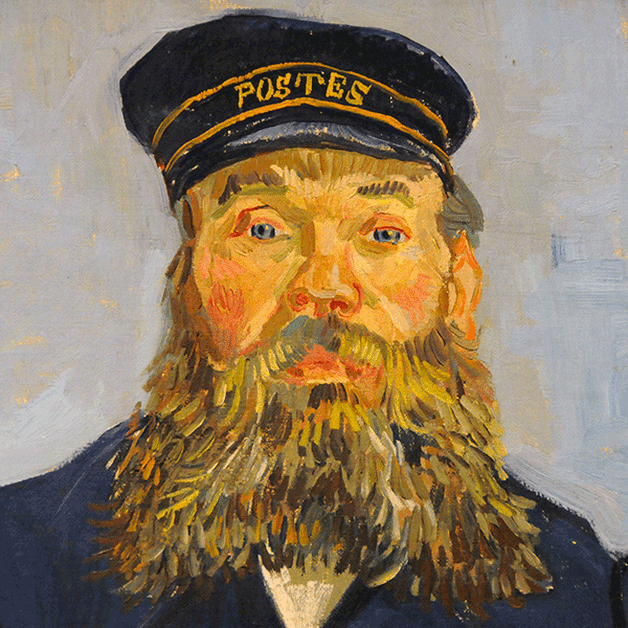Portrait of Joseph Roulin (detail) by Vincent van Gogh | Lone Quixote