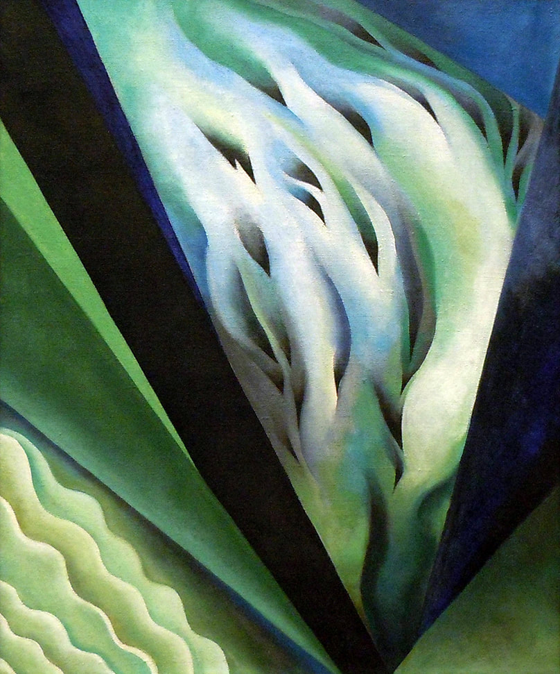 Blue and Green Music by Georgia O'Keeffe