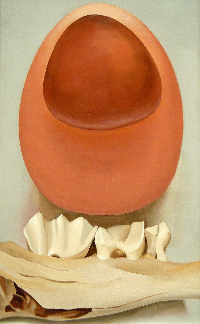 Red and Pink Rocks and Teeth by Georgia O'Keeffe