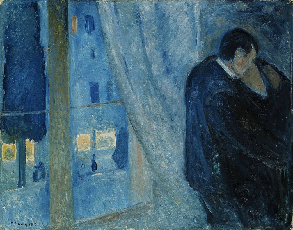 Kiss by the Window (1892) by Edvard Munch