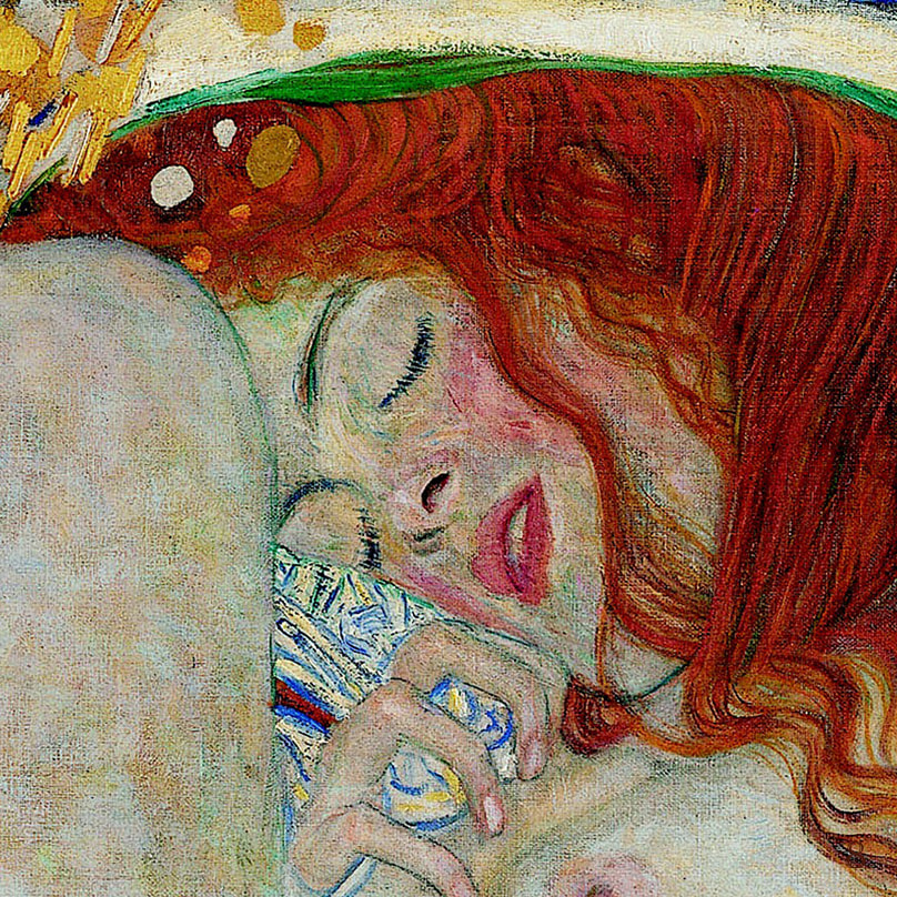 Danae (detail) by Gustav Klimt