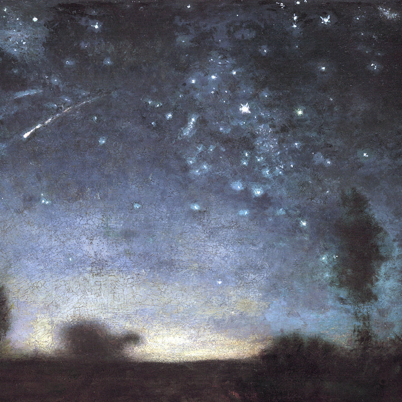 Starry Night (detail) 1865 by Jean Francois Millet