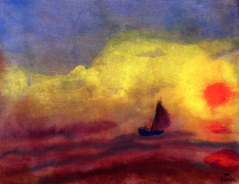 Sailors and the Sinking Sun by Emil Nolde | Lone Quixote