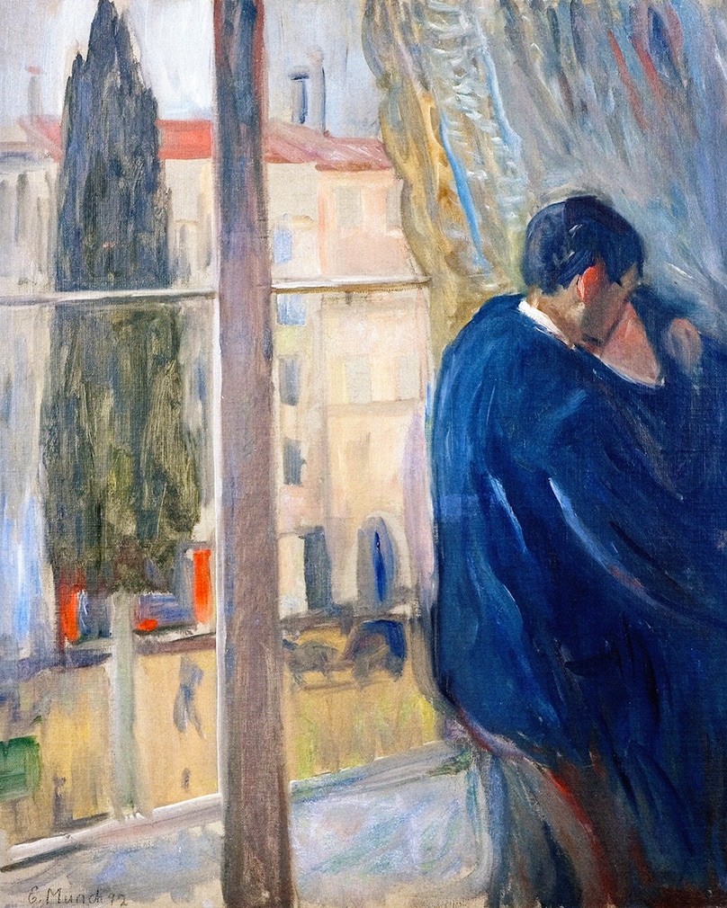 The Kiss (1892) by Edvard Munch