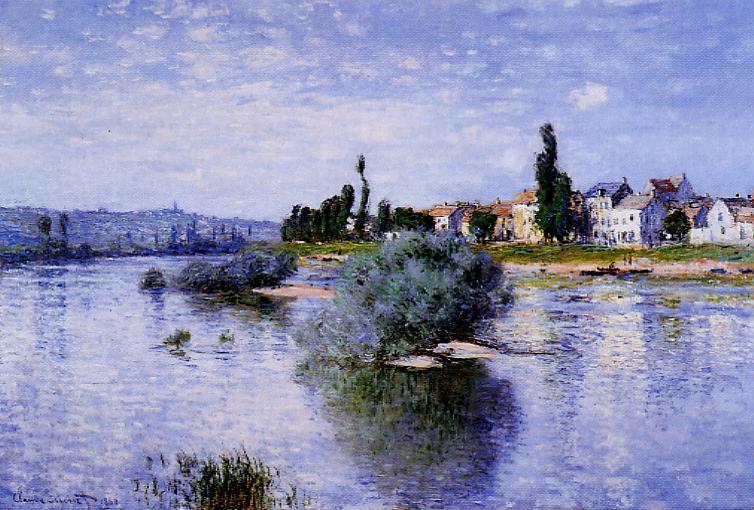The Seine at Lavacourt by Claude Monet