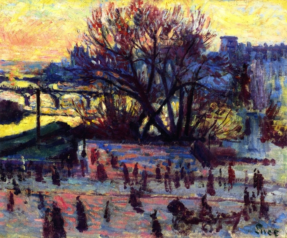 The Seine, View from Pissarro’s Studio by Maximilien Luce