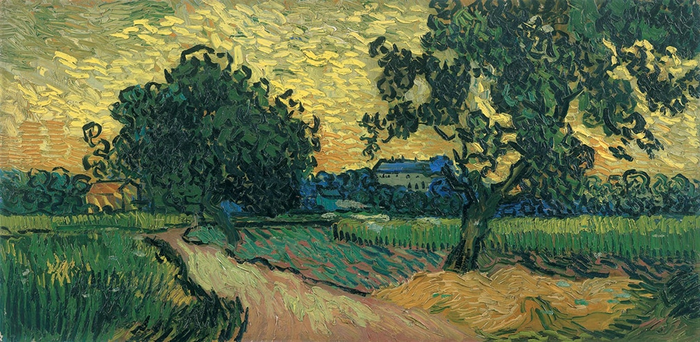 Landscape at Twilight by Vincent van Gogh