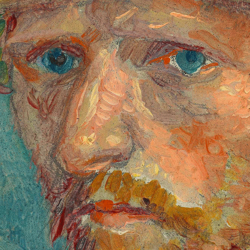 Portrait of Theo van Gogh (detail) by Vincent van Gogh | Lone Quixote