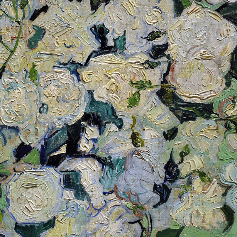 A Vase with Roses (detail) by Vincent van Gogh