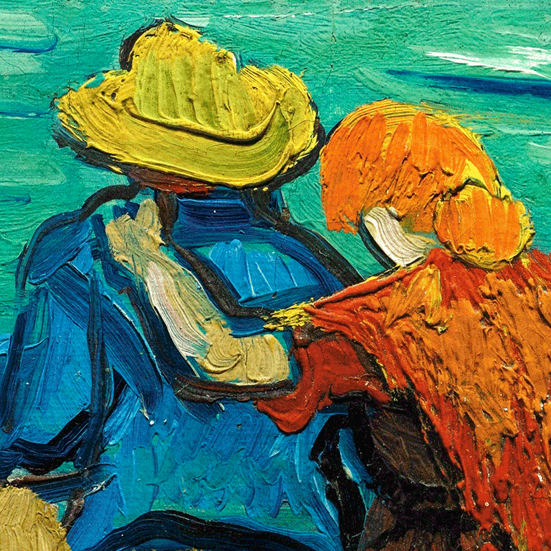 Detail of 'The Loving Couple' by Vincent van Gogh | Lone Quixote