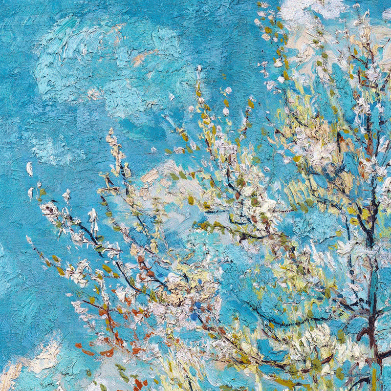 The Pink Peach Tree (detail) by Vincent van Gogh | Lone Quixote