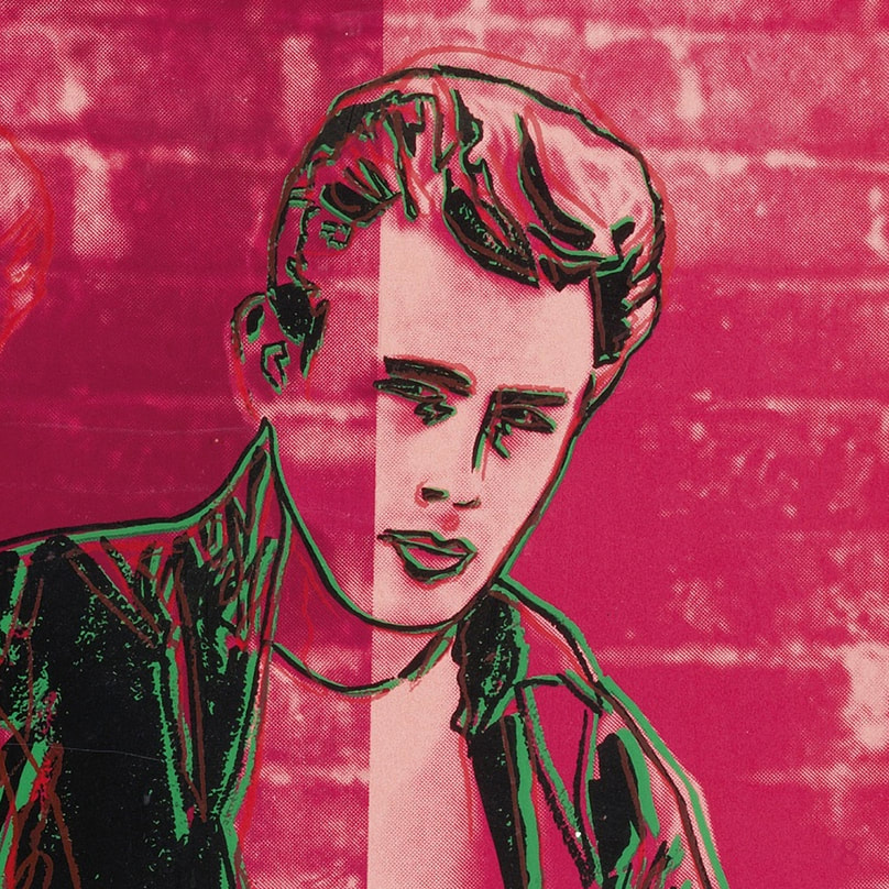 Rebel Without a Cause (James Dean) 1985 [detail] by Andy Warhol