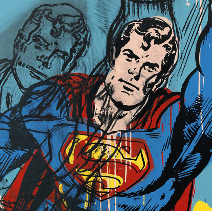 Superman (detail) 1981 by Andy Warhol