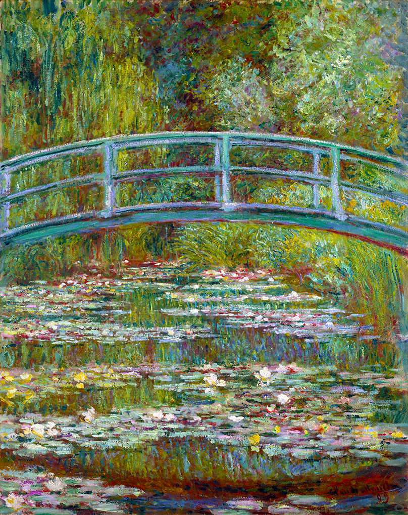 Water Lily Pond with Japanese Bridge (1899) by Claude Monet