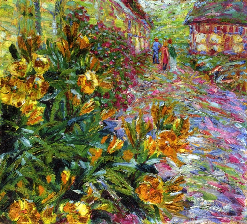 Yellow Flowering Shrub by Emil Nolde | Lone Quixote