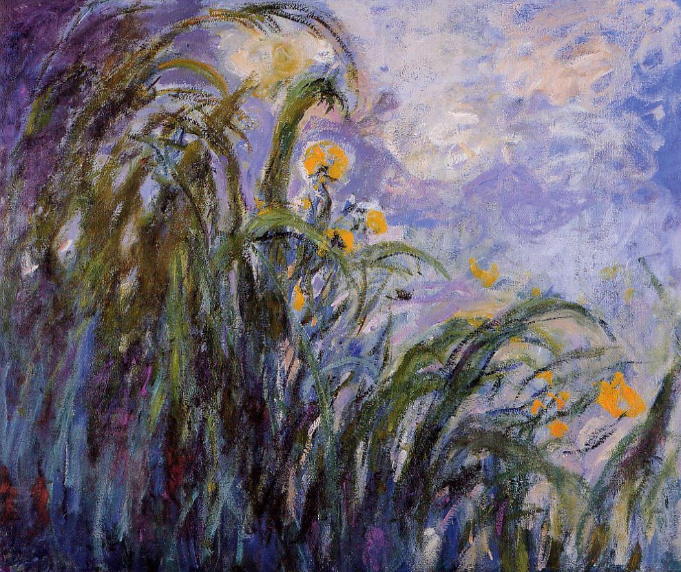 Yellow Irises  by Claude Monet